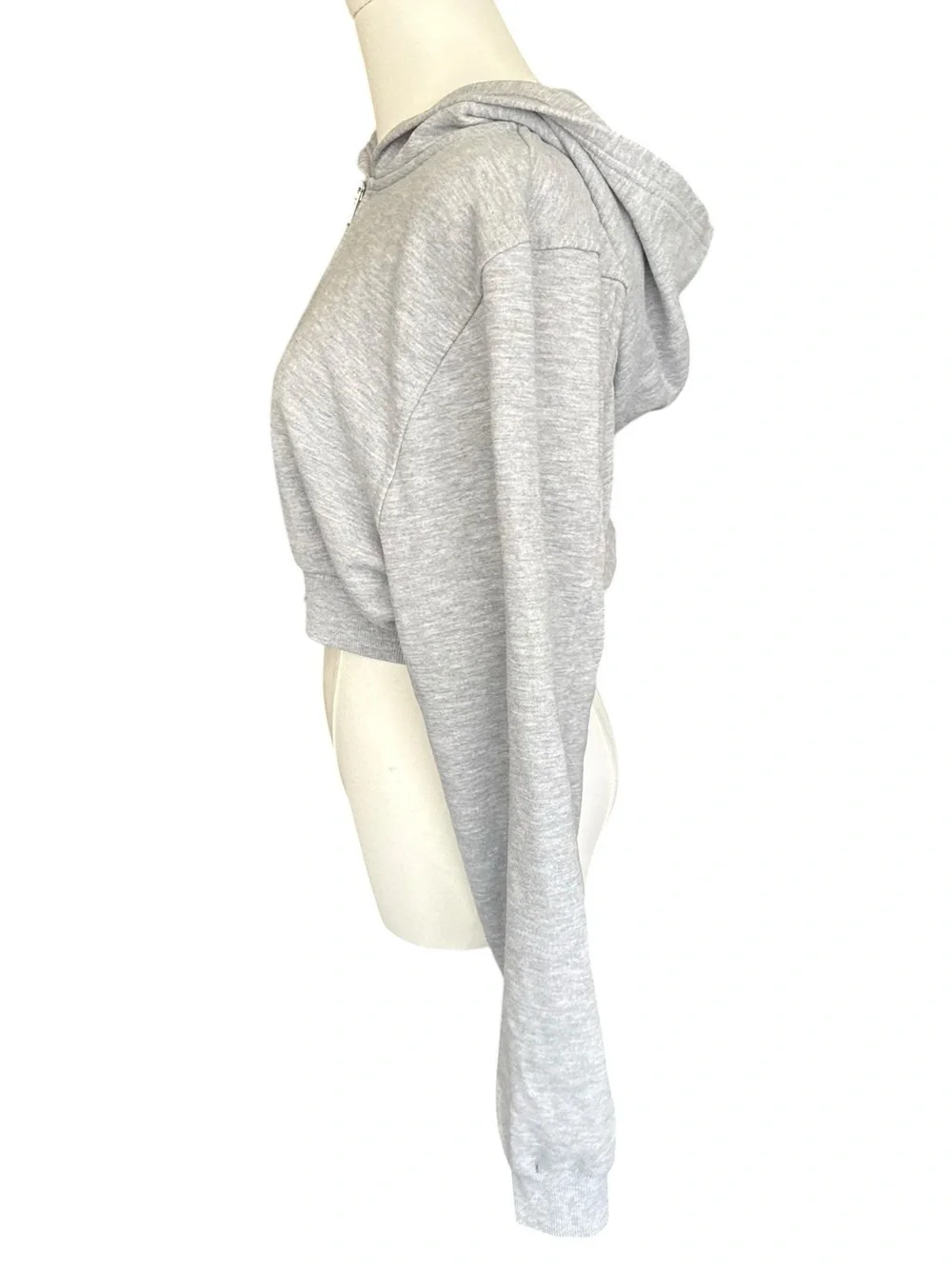 Alo Yoga Sweet Escape Zip Up Hoodie in Athletic Heather Grey Small - Picture 6 of 12